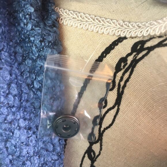 Lisa Rinna Collection Cozy Duster Horizon Blue XS - Picture 2 of 16